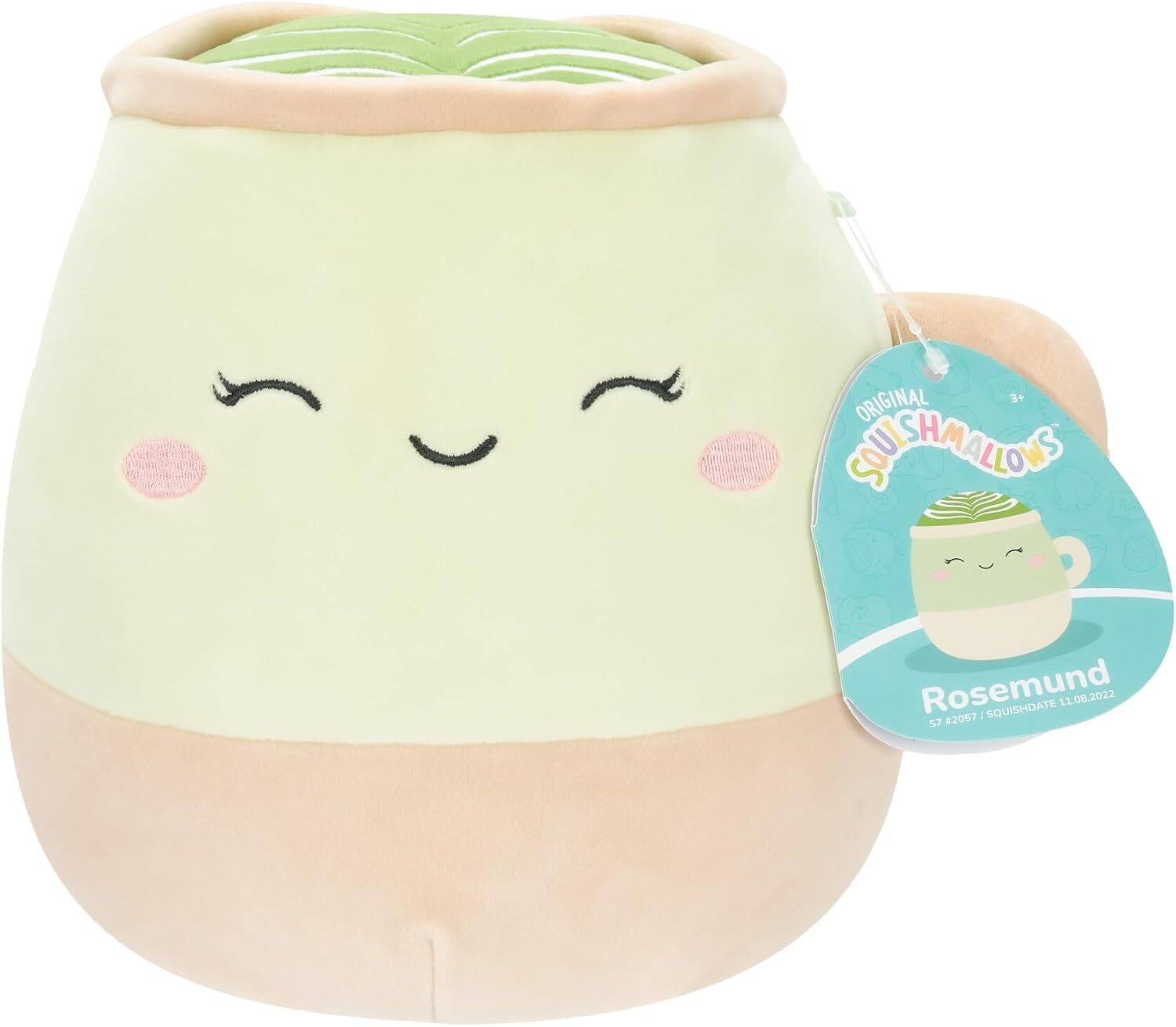 Оригинальная 7,5-дюймовая формочка Rosemund the Matcha Latte небольшого размера Ultrasoft Squishmallows