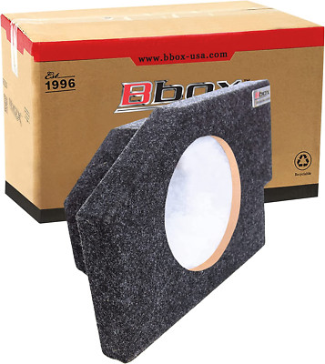 Bbox Single 10 Inch Subwoofer Sealed Enclosure - Fits 2002-2018 Dodge Ram Quad C