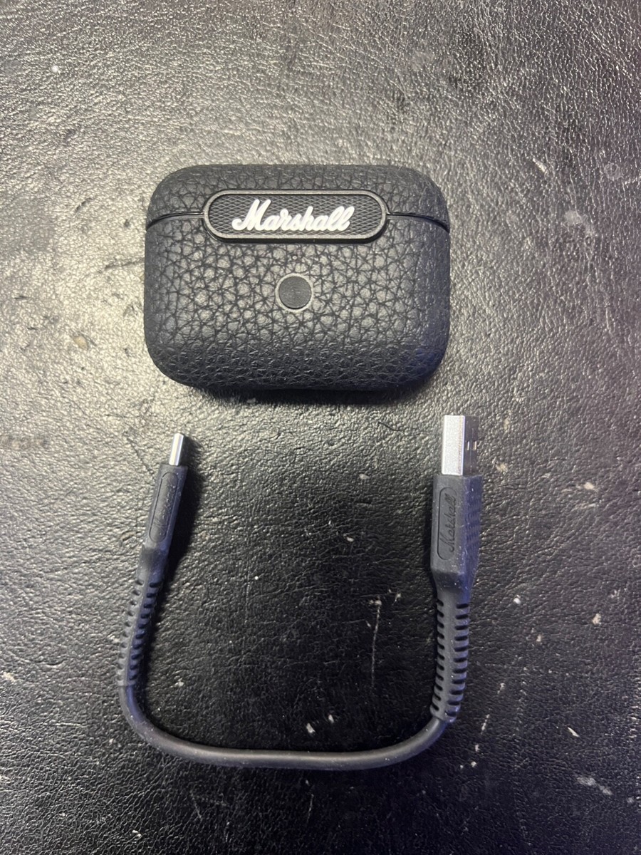 Genuine Marshall Motif ANC Bluetooth Earbuds - CHARGING CASE
