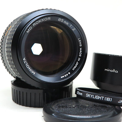 Minolta MD Rokkor 85mm f/2 - Hood - Excellent vintage Minolta MD Rokkor 85mm f/2 - Hood - Excellent vintage