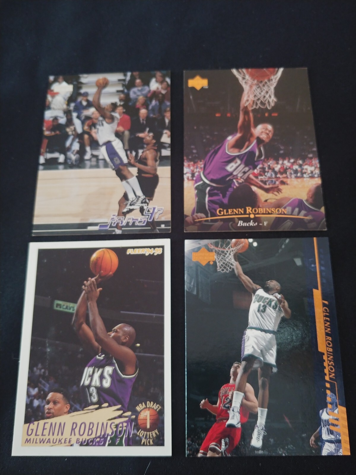 MILWAUKEE BUCKS 1994-95 Upper Deck - Glenn Robinson #281 (RC) Lot of 4 Cards
