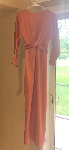 ASOS SATIN MAXI DRESS with BATWING 