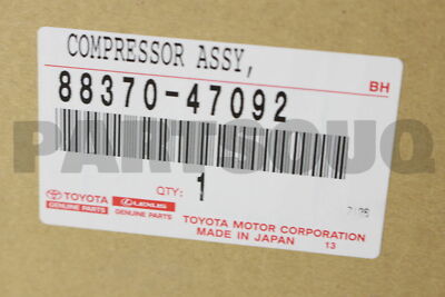 8837047092 Genuine Toyota COMPRESSOR ASSY 88370-47092 | eBay