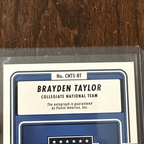2023 Panini USA Baseball Stars & Stripes Brayden Taylor AUTO - Picture 7 of 8