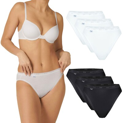 3 x Sloggi Damen Basic+ Tai Slip 95/5 Taillenslip Unterhosen soft leicht bequem 