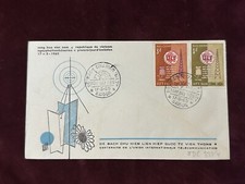 1965 South Vietnam FDC stamp CENTENARY OF UIT SAIGON POSTMARK 2