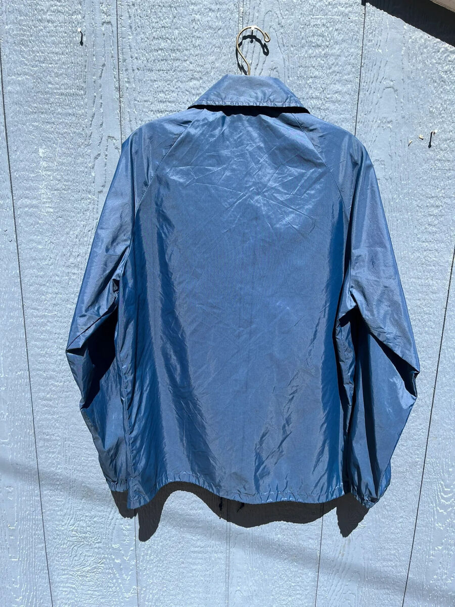 Vtg 60s 70s CHAMPION Large Navy Blue Nylon Coach Jacket #2 Vtg 60s 70s CHAMPION Large Navy Blue Nylon Coach Jacket #2