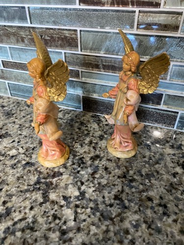 2 Fontanini Dep. Italy Nativity Figures 5.5" Simonetti 1994 THE STANDING ANGEL - Picture 6 of 8