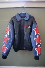 Vintage Disney Unlimited Mickey Mouse and Friends Leather Jacket Size Large
