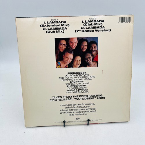 KAOMA ๐ถ LAMBADA ๐ถ EPIC RECORDS / VG+ VINYL / READ DESCRIPTION ! - Picture 2 of 8