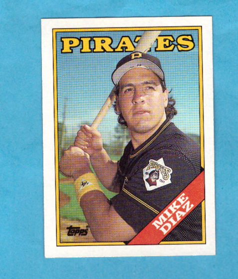 1988 Topps Baseball Card #567 Mike Diaz Pirates | eBay