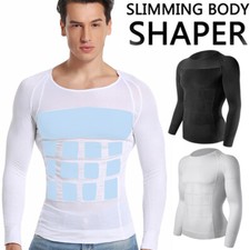 FAJAS PARA HOMBRES FAJA REDUCTORA MEN BODY SHAPER T SHIRTS ABS CONTROL TOPS