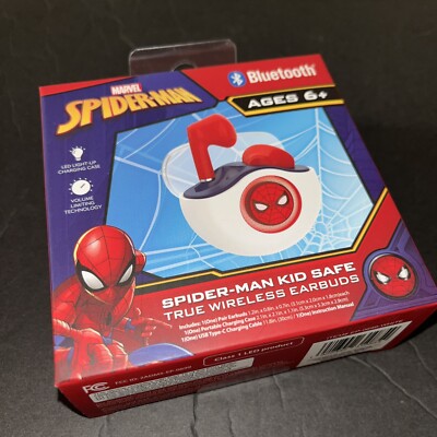 Spiderman Wireless Earbuds - Bluetooth Earbuds with Charging Case - New!