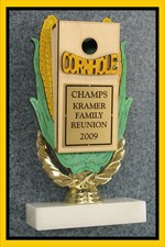Personalized Cornhole Corn Hole Trophy Award