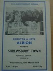 Division 3 Home Teams Football League Fixture Programmes (1970-1979)