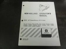 New Holland 60CO  60" Rotary Broom Operator's Manual   87047342