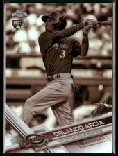 Orlando Arcia 2017 Topps Chrome Sepia Refractor #73 RC Milwaukee Brewers