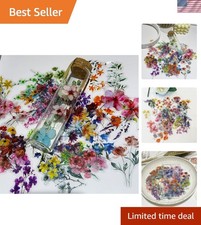 50 Pieces Natural Flower Themed Stickers for Scrapbooking, Self-Adhesive Scra...