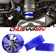 1x Car Supercharger Air Intake Turbonator Fan Turbine Gas Fuel Saver Turbo