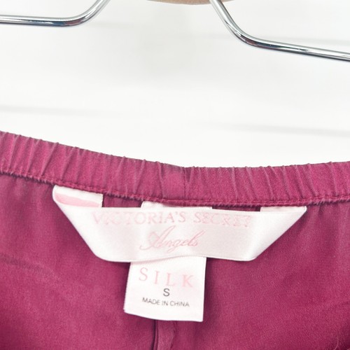 Victorias Secret VS Angels Y2K Coquette Lounge 100% Silk Sleep Shorts Size S - Picture 3 of 6