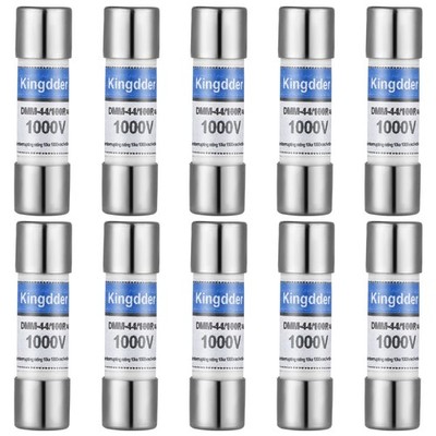 Kingdder 10 Pcs Digital Multimeter Fuse DMM-44/100 440MA 1000V DMM Silver 