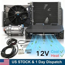 12v Under Dash 12000btu Heatcool Ac Kit For Car Auto Universal Air Conditioner