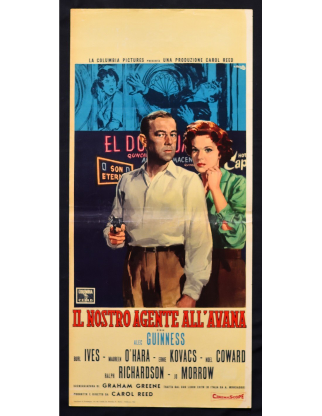 Locandina originale film Il nostro agente all'Avana (1959) - Regia di Carol Reed