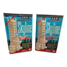 Lot Of 2 Vntg. Halsam New American Skyline Construction Set NO.92 Elgo Plastics