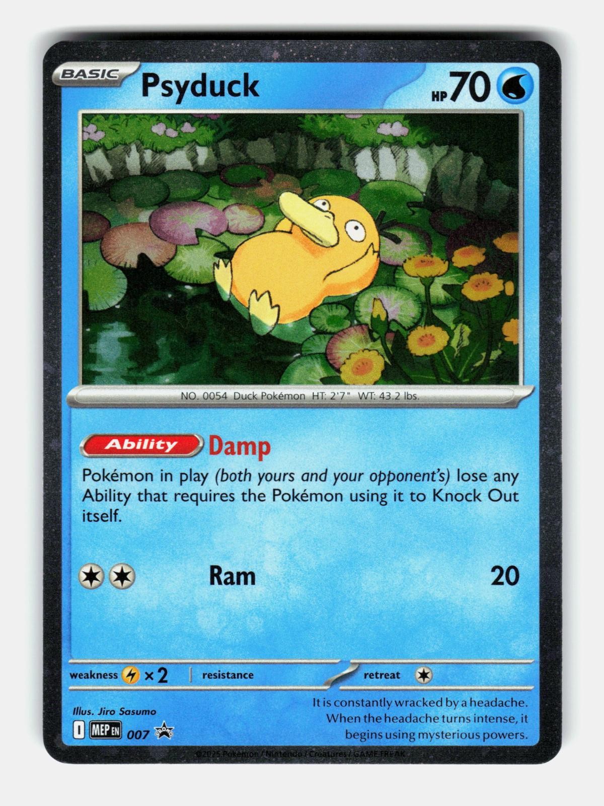 Psyduck (Cosmos Holo) 007 Promo ME: Mega Evolution Promo Pokemon Near Mint