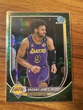 2025-26 Bowman Chrome  Reptilian Green Refractor Bronny James Jr. /99