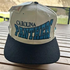 VTG 90s Pro Line Apex One Carolina Panthers Spellout Fitted Hat Size 7 3/8 Rare