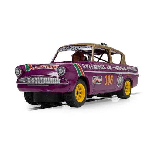 Ford Anglia 10SE George Polley 306 Slot 1:32 Scalextric Slot -D- Neues Modell-image