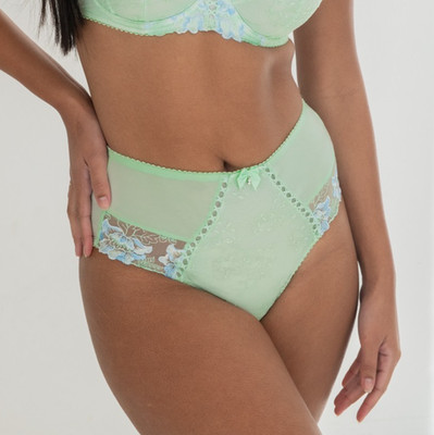 Sirens by Pour Moi 3834 Sofia bestickt tiefer Slip pistazie/blau