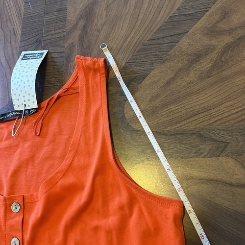 Gudren Sjoden Orange Marimba Jersey Dress Organic Cotton NWT Womens S - Picture 9 of 15