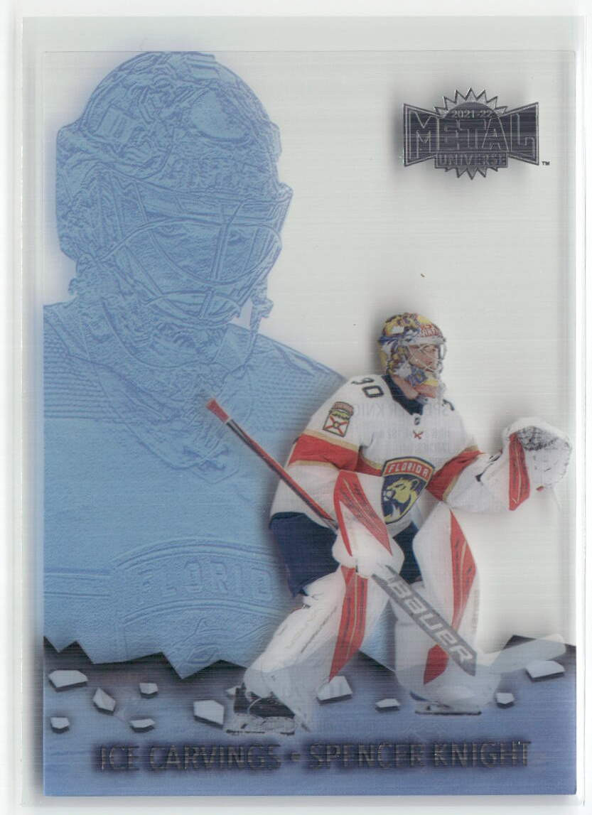 2021-22 SkyBox Metal Universe #IC-24 Spencer Knight Ice Carvings ☘️0M4