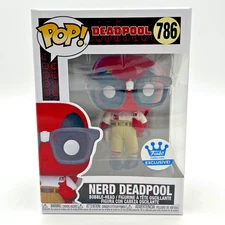 Funko POP! Marvel Comics NERD DEADPOOL #786 Exclusive with Box Protector