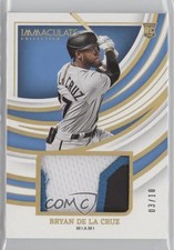 2022 Panini Immaculate Remarkable Rookie Jerseys Gold 3/10 Bryan De La Cruz 0tw4