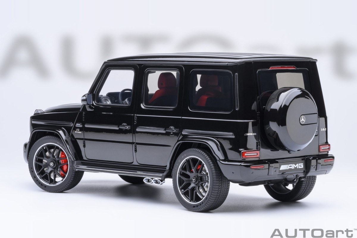 1/18 Mercedes-Benz AMG G63 Black W/ Red Interior 2019 Model Car By