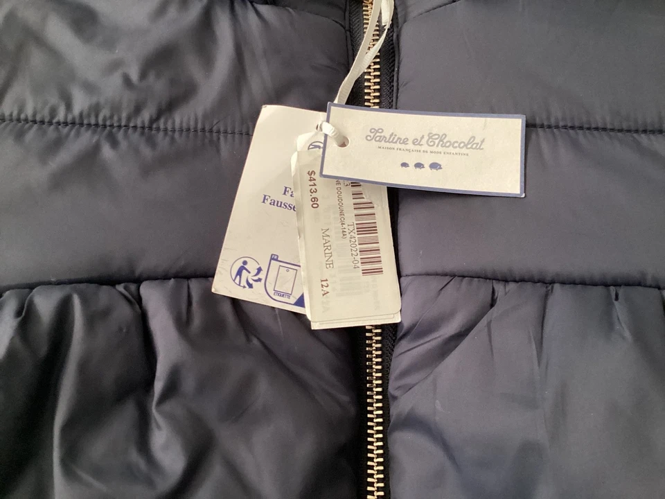 Tartine et chocolate niñas reversible invierno chaqueta talla 12 Foto 3 de 4