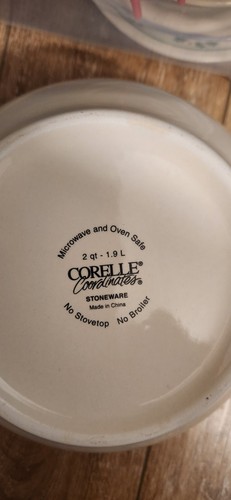 Set of 3 Corelle Coordinates Textured Leaves 1, 2, 3 Quart Mixing Bowls NEW - Picture 10 of 12