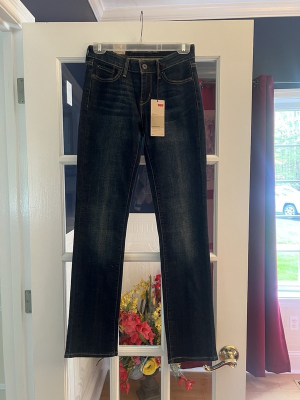 Levi's Straight Fit  0/25  Dark Denim NWT