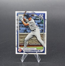2024 Bowman George Lombard Jr Rookie Card #BP-79 Yankees. rookie card picture