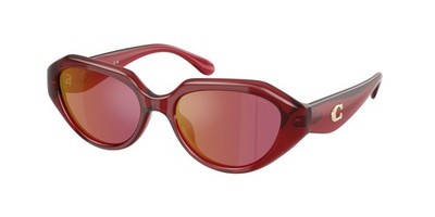 Coach HC 8433 U Milky Cherry / Berry Flash 5526D0 Size 52 Sunglasses