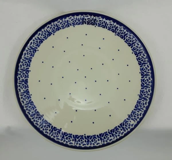 B-Ware Bunzlauer Keramik extra flacher Teller, Speiseteller, ø 23cm (T115-56)