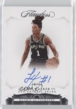 2018-19 Panini Flawless Rookie Auto 4/25 Lonnie Walker IV #RA-LW4 Auto 3d3