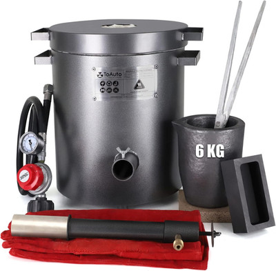 6KG Upgraded Propane Melting Furnace TMF6000B-V3 Gas Kiln Kit 1300°C /2372°F for