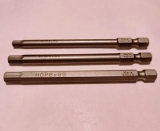 Wera 89mm Hex Plus 4, 5, & 6mm Screwdriver Bit 1/4" Hex 3 Pieces
