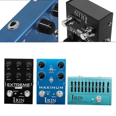 Pedal Gitarre Effektpedal Blau E-Gitarre IRIN Overdrive Verzerrung