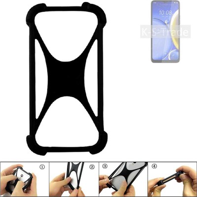 Bumper für HTC Wildfire E Plus Silikon Hülle Softcase Stoßschutz Kantenschutz
