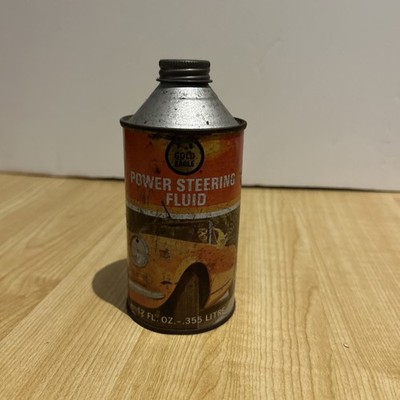 vintage collectible GOCD Eagle Power Steering Fluid advertising tin